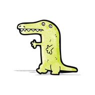 cartoon little crocodile