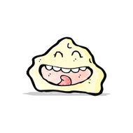 Cartoon Rock With Face N3