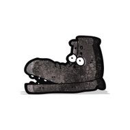 cartoon old shoe