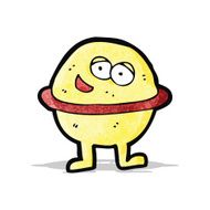 cartoon happy planet