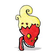 cartoon haunted skull N3