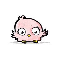 cartoon little bird