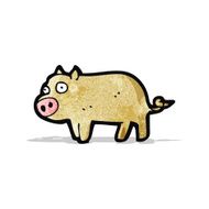 cartoon little pig