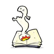 cartoon haunted spell book