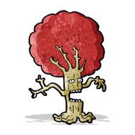 cartoon frightened tree N2
