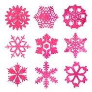 watercolor snowflakes N5