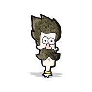 Cartoon Man With Mustache N10