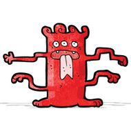 cartoon crazy alien