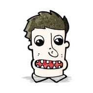 cartoon shocked man N9