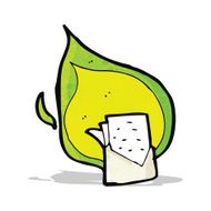 cartoon flaming letter N2