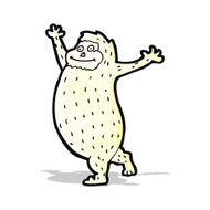cartoon yeti monster
