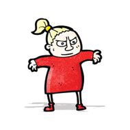 cartoon mean woman N2