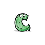 cartoon letter c with eyes