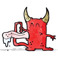 cartoon gross little devil N3