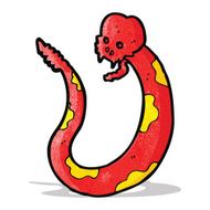 cartoon snake with skull N4