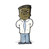 cartoon annoyed man