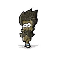 cartoon mustache man N7