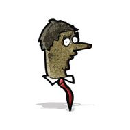 cartoon ugly businessman