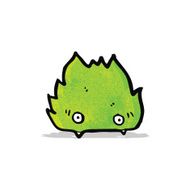 cartoon furry little monster