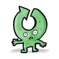 cartoon arrow symbol man N2