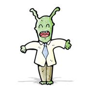 cartoon alien boss
