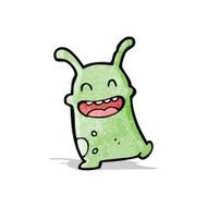 funny little alien cartoon