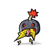 crazy bomb symbol cartoon N2
