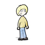 cartoon blond boy