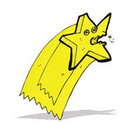 cartoon shooting star