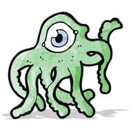 cartoon alien monster N2