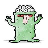 cartoon crazy monster N7