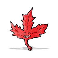 red maple leaf cartoon character