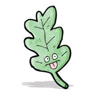 cartoon oak leaf