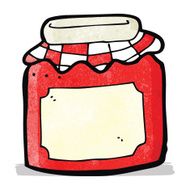 Cartoon Jam Jar N6