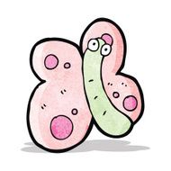 funny cartoon butterfly