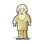 cartoon hippie man with beard