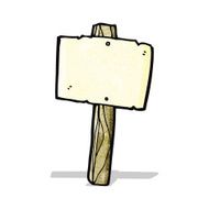 Cartoon Sign Post N3