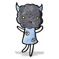 cute cartoon cloud head creauture N3
