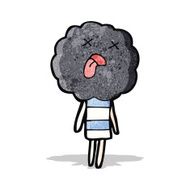 cute cartoon cloud head creauture N5