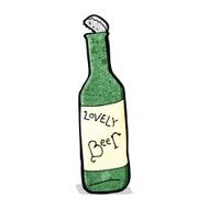 Cartoon Beer Bottle N3