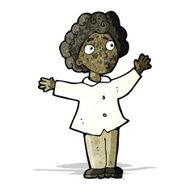 cartoon man waving his arms