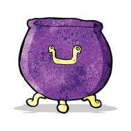 cartoon spooky cauldron