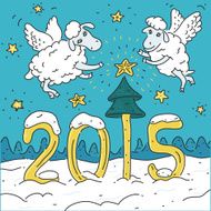 New Year and lamb