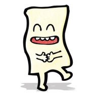 paper sheet cartoon character N4