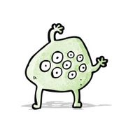 weird alien monster cartoon N3