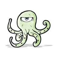 Cartoon Octopus N21