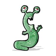 cartoon weird alien monster N11
