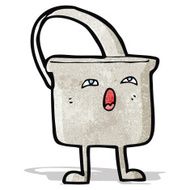 cartoon singing bucket