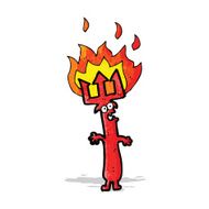 devil fork cartoon character