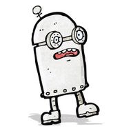 Funny Cartoon Robot N2
